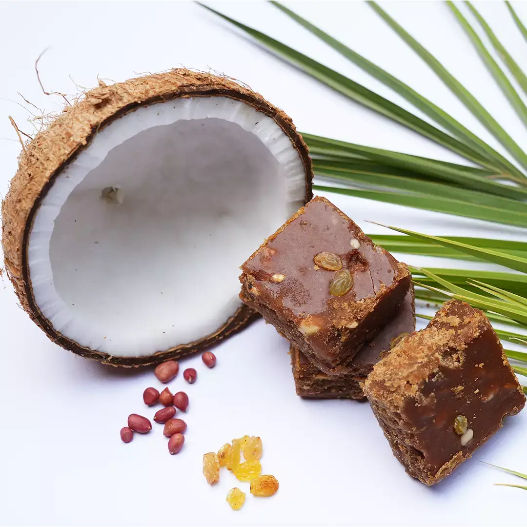 খেজুর গুড় (নারিকেল বাদাম গুড়) | Khejur gur (Narikel Badam gur)